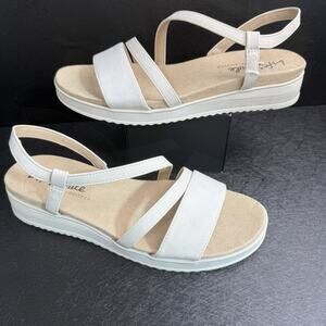 LifeStride Zoe Sport Sandal Bone Wo's Size 8.5W